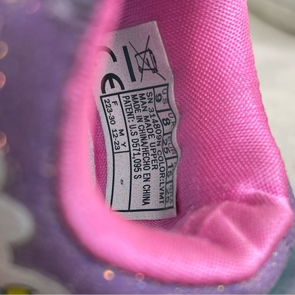 Sketchers Twinkle Toes: Twinkle Sparks - Jumpin' Clouds Purple/Pink toddler 9 - Picture 6 of 9